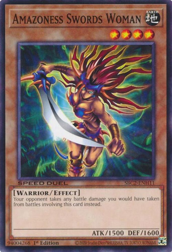 SBC2-ENH11 * Amazoness Swords Woman * Common * Speed Duel: Battle City Finals