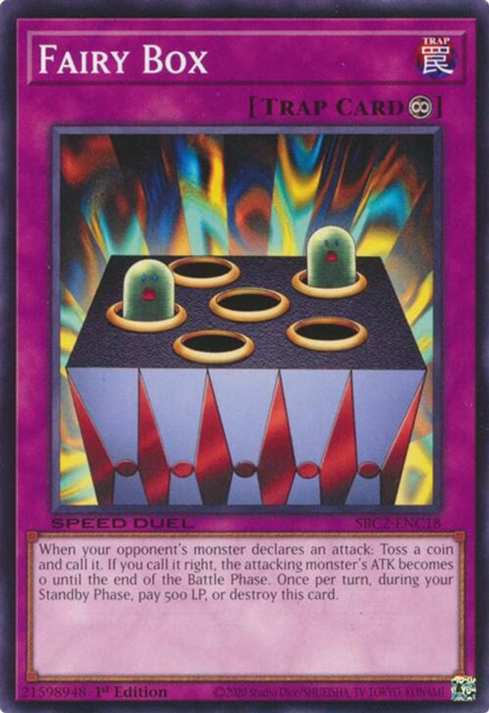 SBC2-ENC18 * Fairy Box * Common * Speed Duel: Battle City Finals