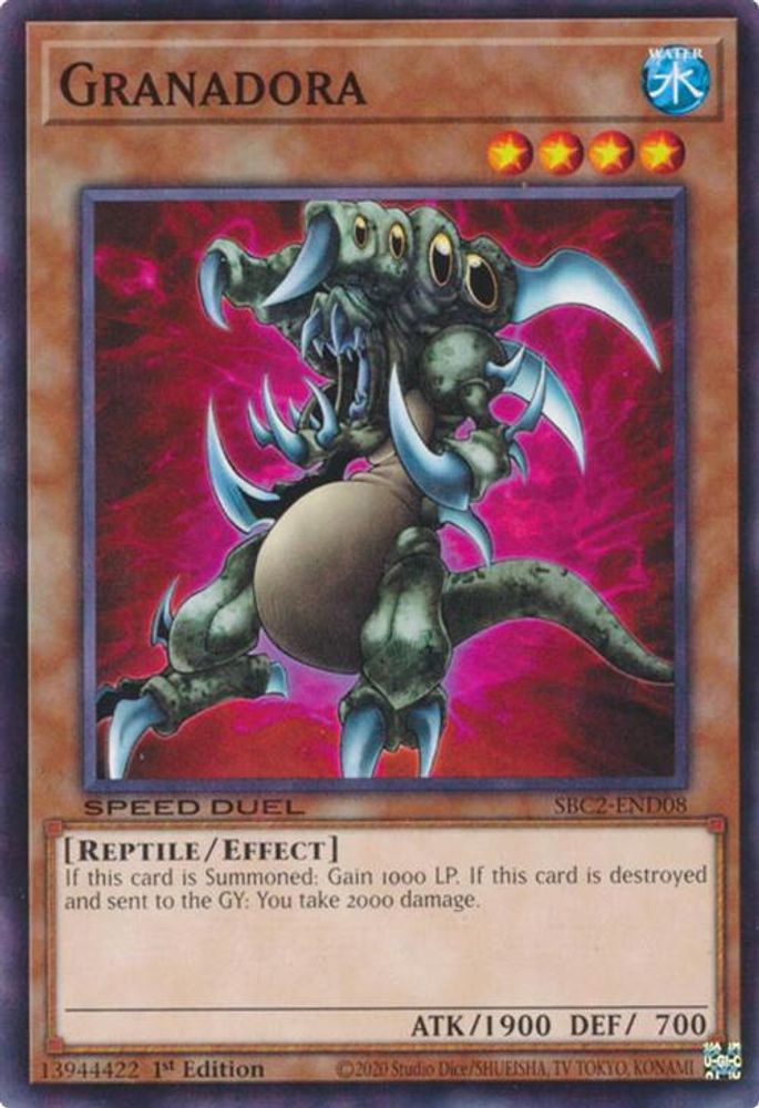 SBC2-END08 * Granadora * Common * Speed Duel: Battle City Finals