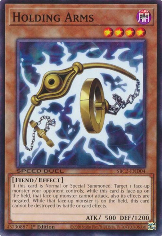 SBC2-END04 * Holding Arms * Common * Speed Duel: Battle City Finals