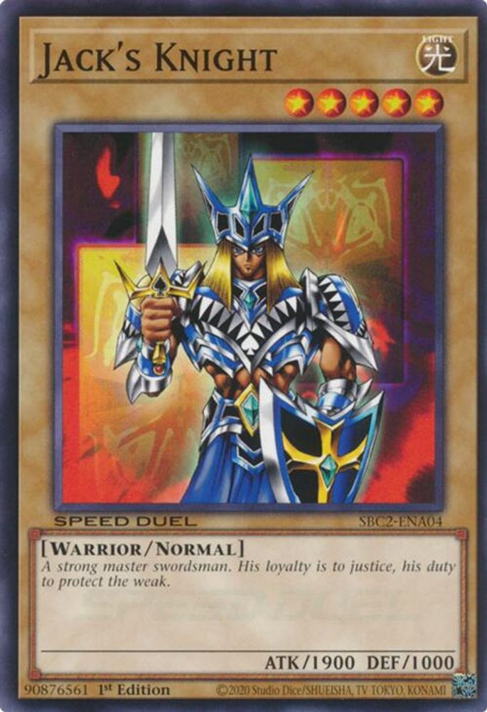 SBC2-ENA04 * Jack's Knight * Common * Speed Duel: Battle City Finals