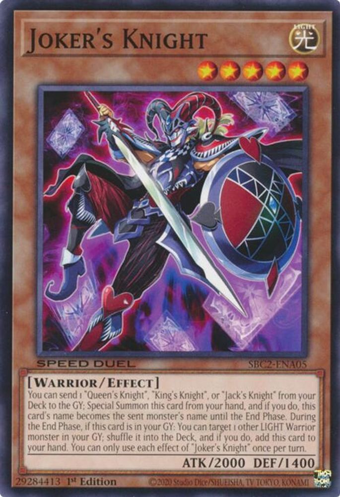 SBC2-ENA05 * Joker's Knight * Common * Speed Duel: Battle City Finals