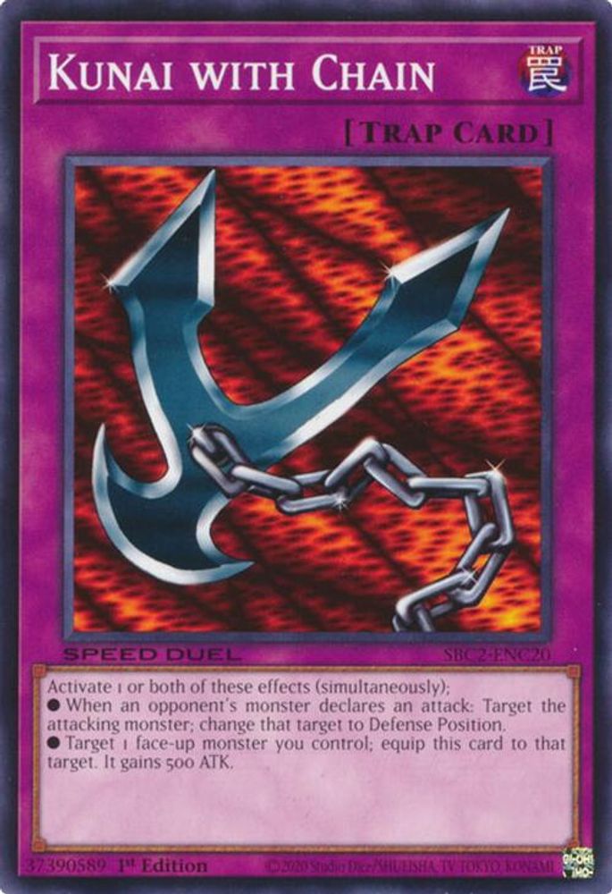 SBC2-ENC20 * Kunai with Chain * Common * Speed Duel: Battle City Finals