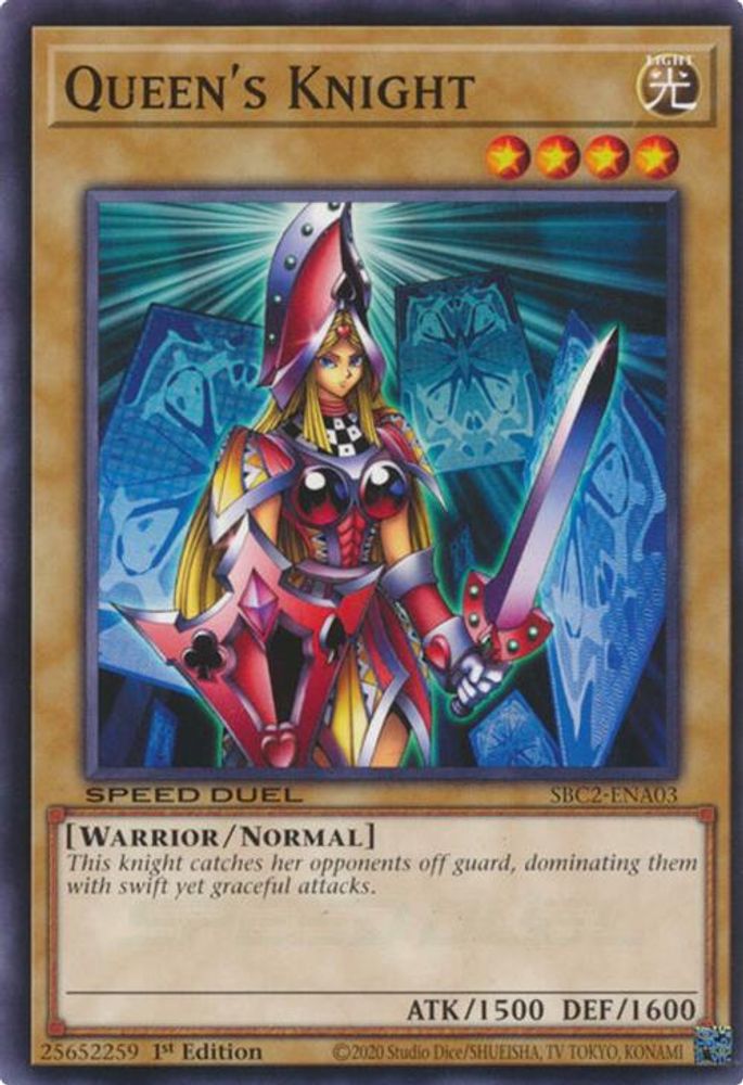 SBC2-ENA03 * Queen's Knight * Common * Speed Duel: Battle City Finals