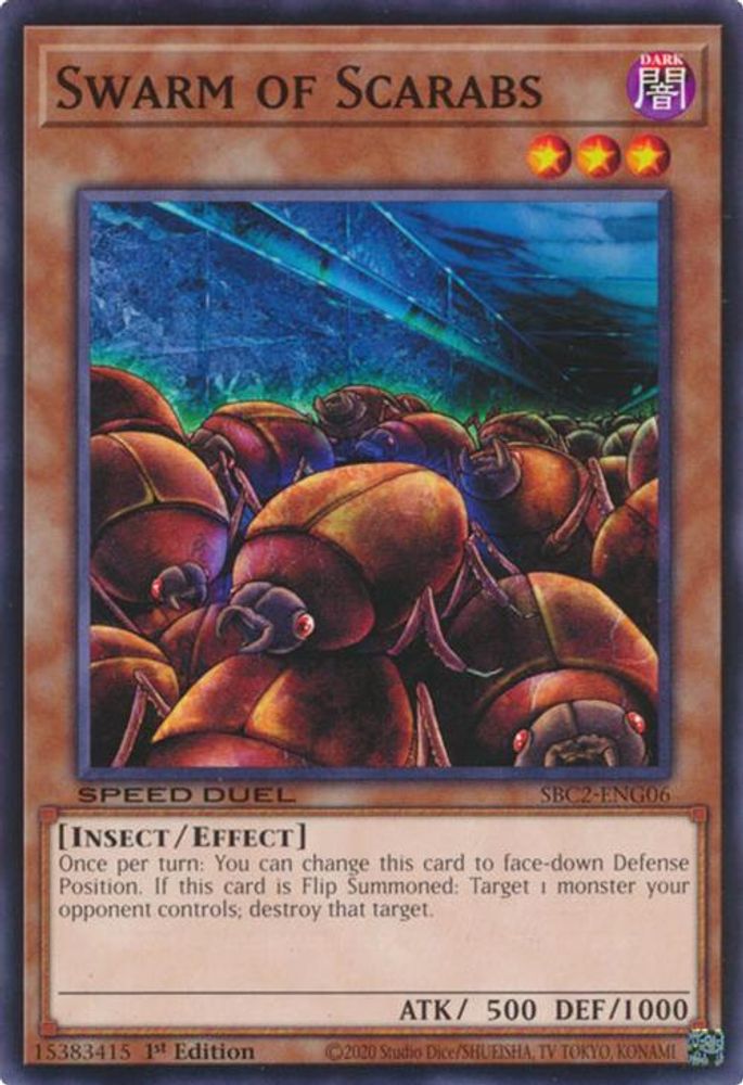 SBC2-ENG06 * Swarm of Scarabs * Common * Speed Duel: Battle City Finals