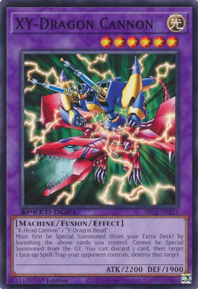 SBC2-ENB21 * XY-Dragon Cannon * Common * Speed Duel: Battle City Finals