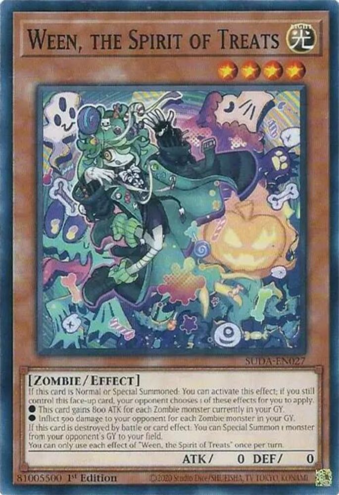 SUDA-EN027 * Ween, the Spirit of Treats * Common * Supreme Darkness