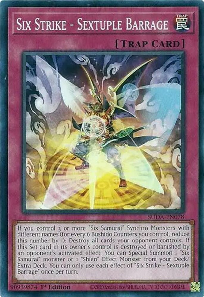 SUDA-EN078 * Six Strike - Sextuple Barrage * Common * Supreme Darkness