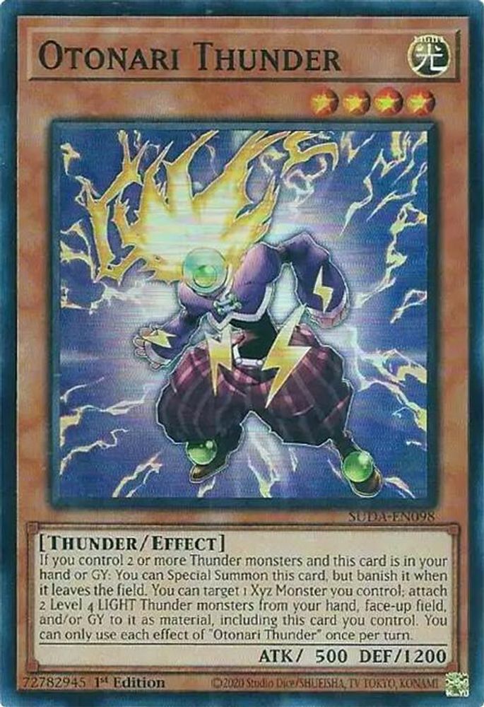 SUDA-EN098 * Otonari Thunder * Super Rare * Supreme Darkness