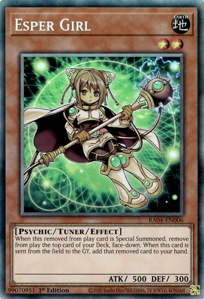 RA04-EN006 * Esper Girl * Prismatic Collector's Rare * Quarter Century Stampede