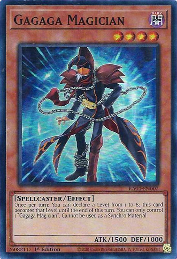 RA04-EN007 * Gagaga Magician * Super Rare * Quarter Century Stampede
