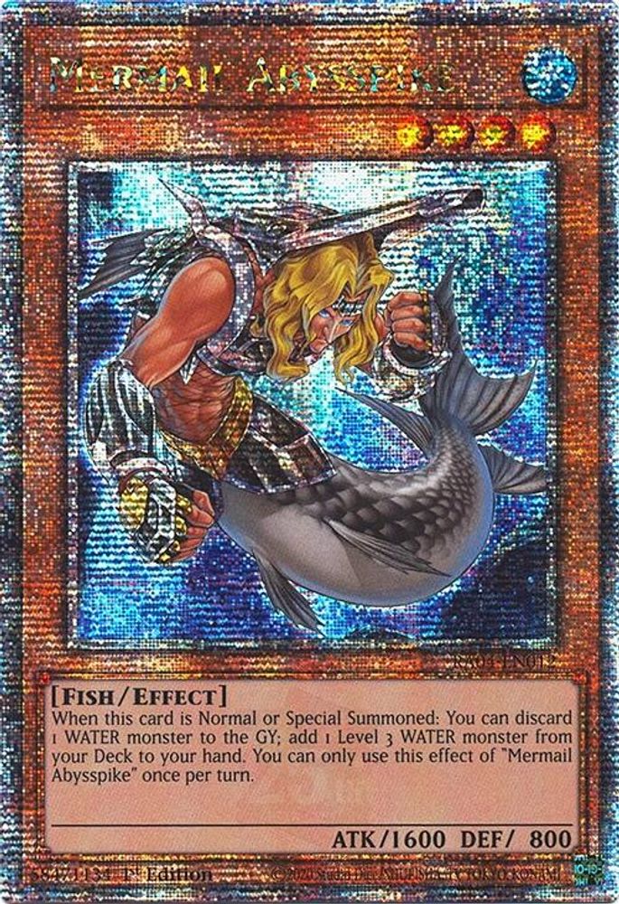 Mermail Abysspike * * Quarter Century Secret Rare * * RA04-EN012