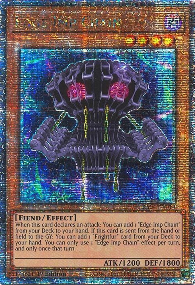 RA04-EN014 * Edge Imp Chain * Quarter Century Secret Rare * Quarter Century Stampede