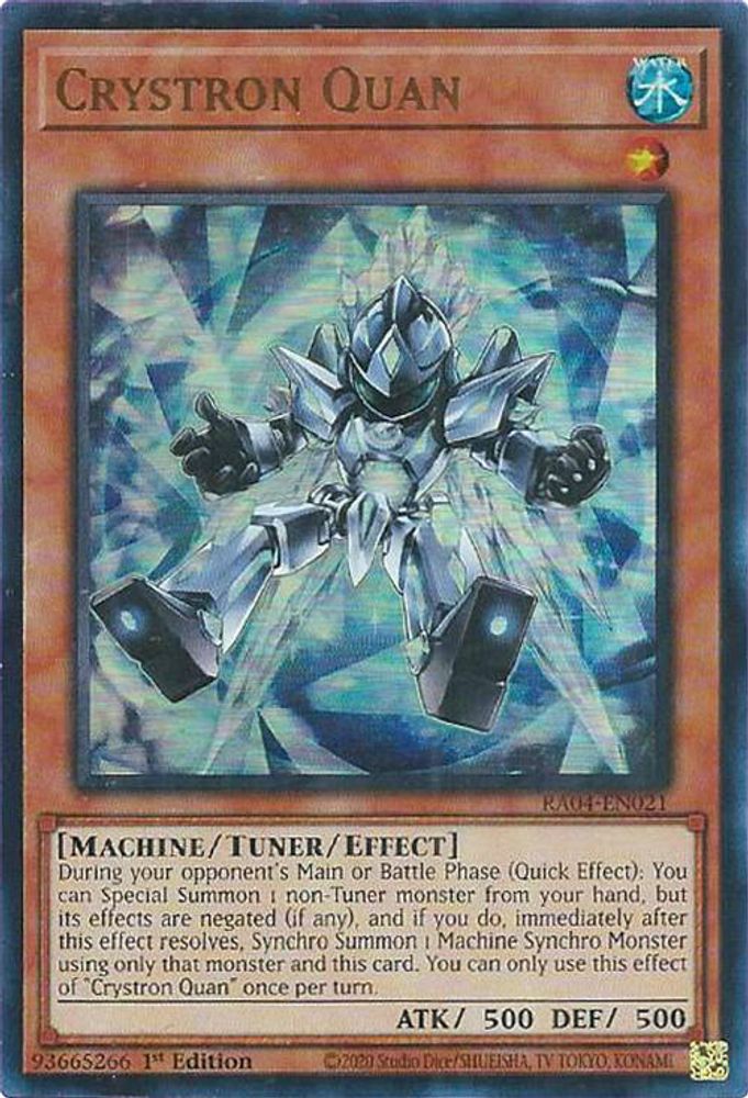 RA04-EN021 * Crystron Quan * Ultra Rare * Quarter Century Stampede