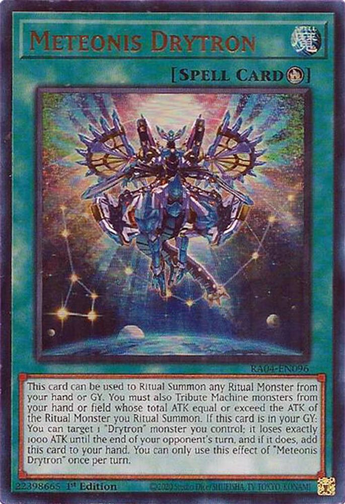 RA04-EN096 * Meteonis Drytron * Ultra Rare * Quarter Century Stampede