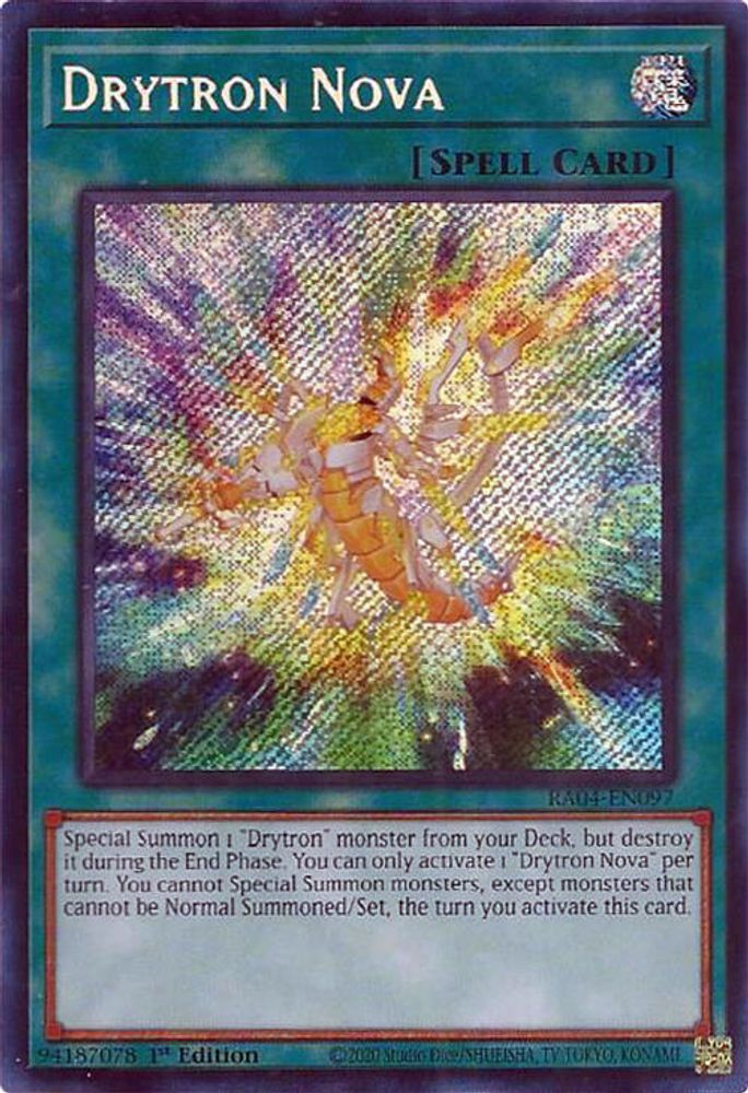 RA04-EN097 * Drytron Nova * Secret Rare * Quarter Century Stampede