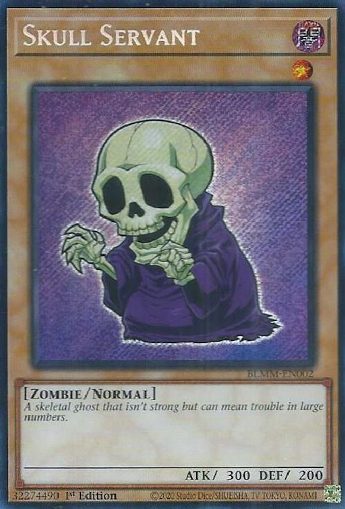 Skull Servant * Secret Rare * BLMM-EN002