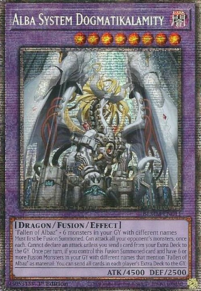 BLMM-EN011 * Alba System Dogmatikalamity * Starlight Rare * Battles of Legend: Monster Mayhem