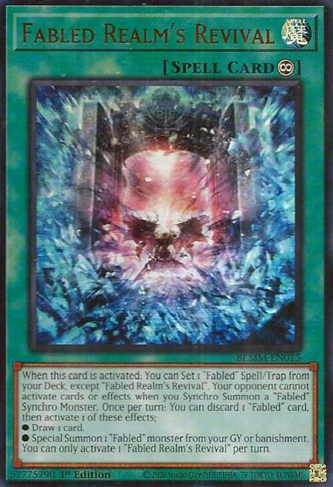 BLMM-EN015 * Fabled Realm's Revival * Ultra Rare * Battles of Legend: Monster Mayhem
