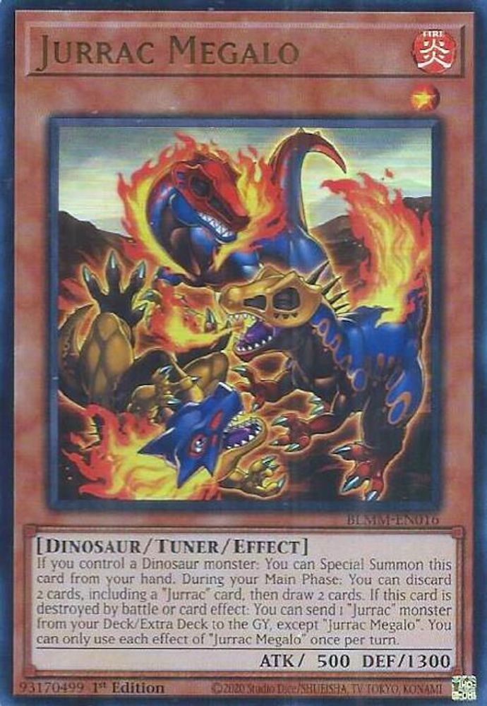 BLMM-EN016 * Jurrac Megalo * Ultra Rare * Battles of Legend: Monster Mayhem