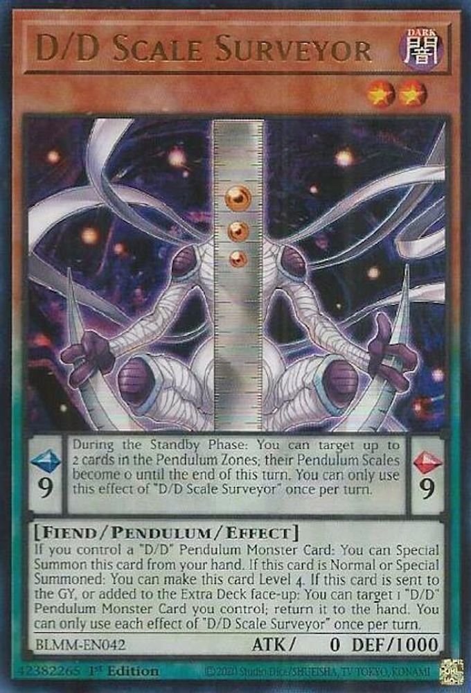 BLMM-EN042 * D/D Scale Surveyor * Ultra Rare * Battles of Legend: Monster Mayhem