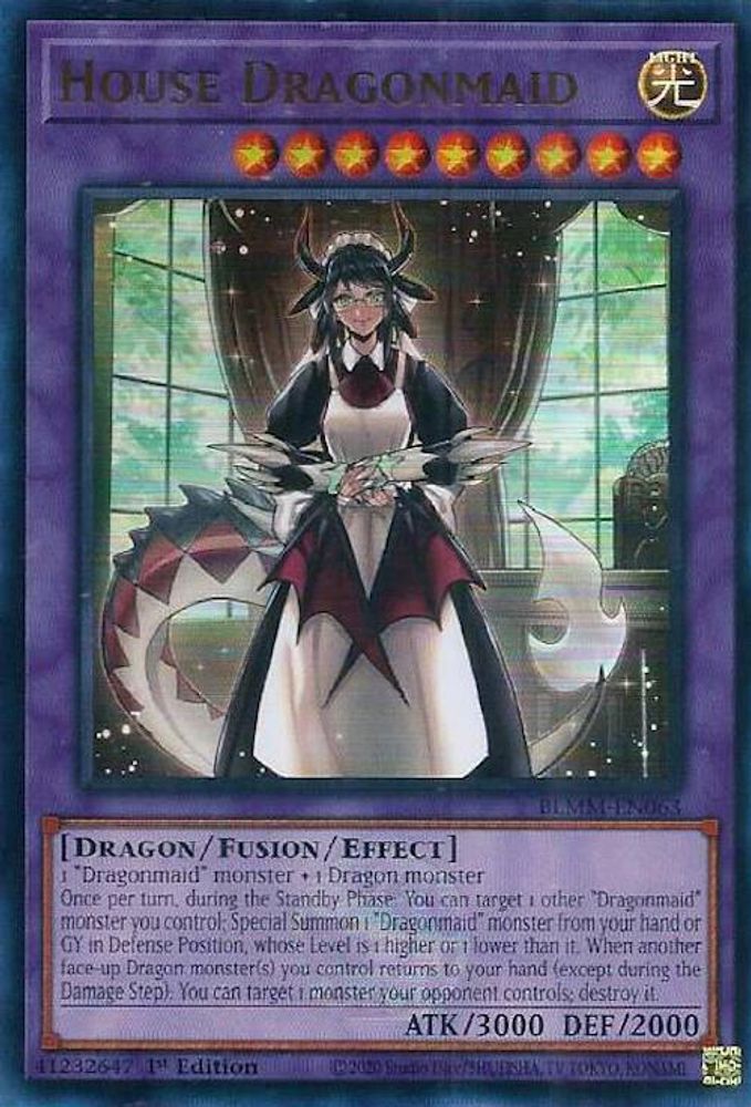 BLMM-EN063 * House Dragonmaid * Ultra Rare * Battles of Legend: Monster Mayhem