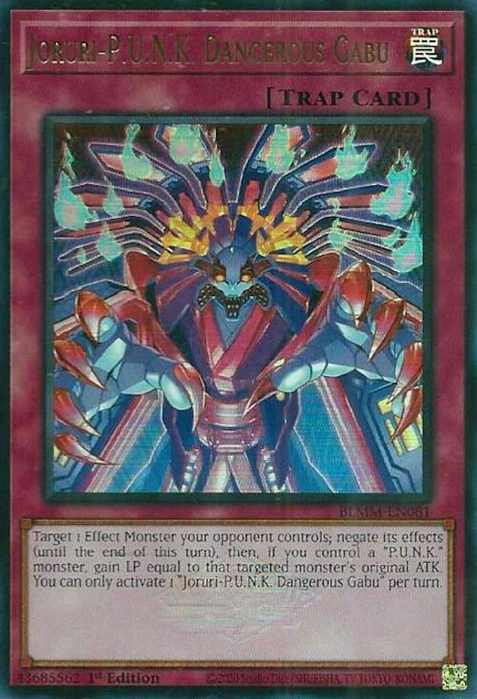 BLMM-EN081 * Joruri-P.U.N.K. Dangerous Gabu * Ultra Rare * Battles of Legend: Monster Mayhem