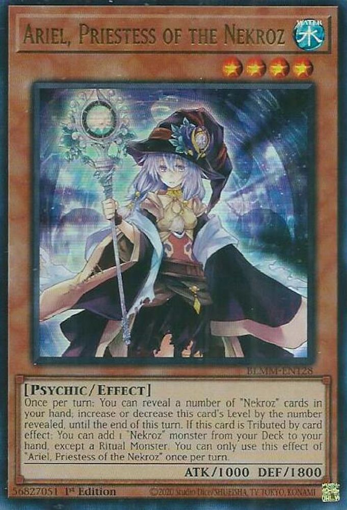BLMM-EN128 * Ariel, Priestess of the Nekroz * Ultra Rare * Battles of Legend: Monster Mayhem