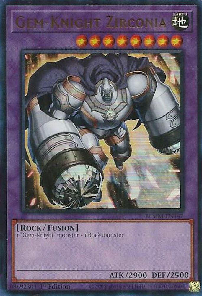 BLMM-EN142 * Gem-Knight Zirconia * Ultra Rare * Battles of Legend: Monster Mayhem