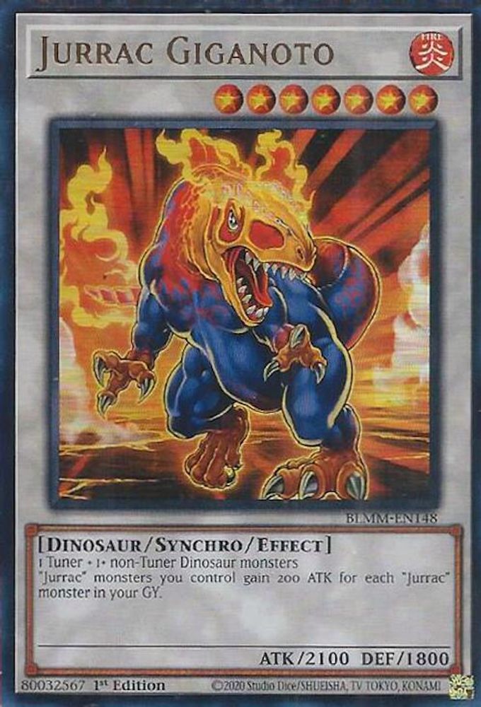 BLMM-EN148 * Jurrac Giganoto * Ultra Rare * Battles of Legend: Monster Mayhem