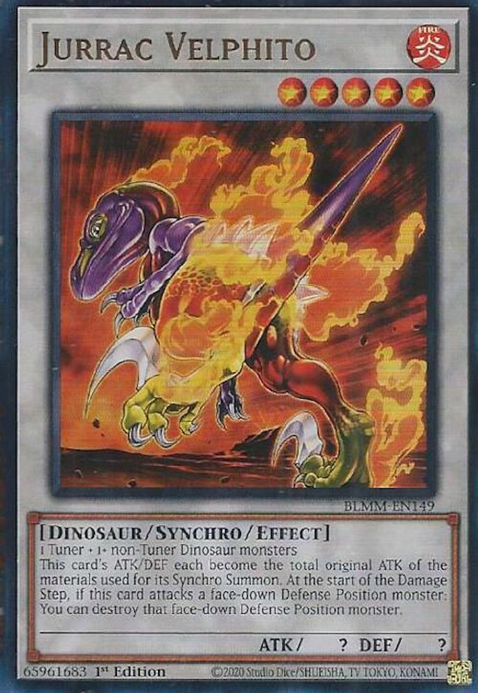 BLMM-EN149 * Jurrac Velphito * Ultra Rare * Battles of Legend: Monster Mayhem