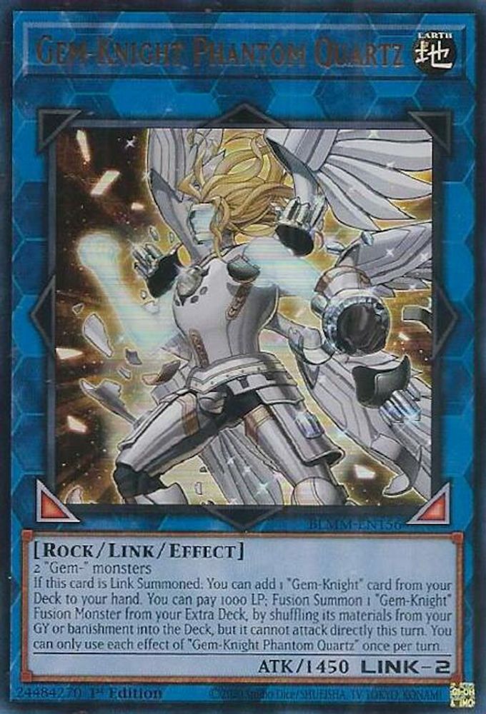 BLMM-EN156 * Gem-Knight Phantom Quartz * Ultra Rare * Battles of Legend: Monster Mayhem