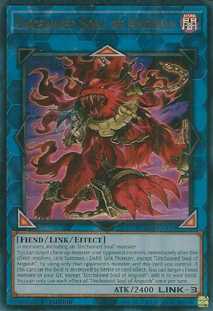 BLMM-EN158 * Unchained Soul of Anguish * Ultra Rare * Battles of Legend: Monster Mayhem