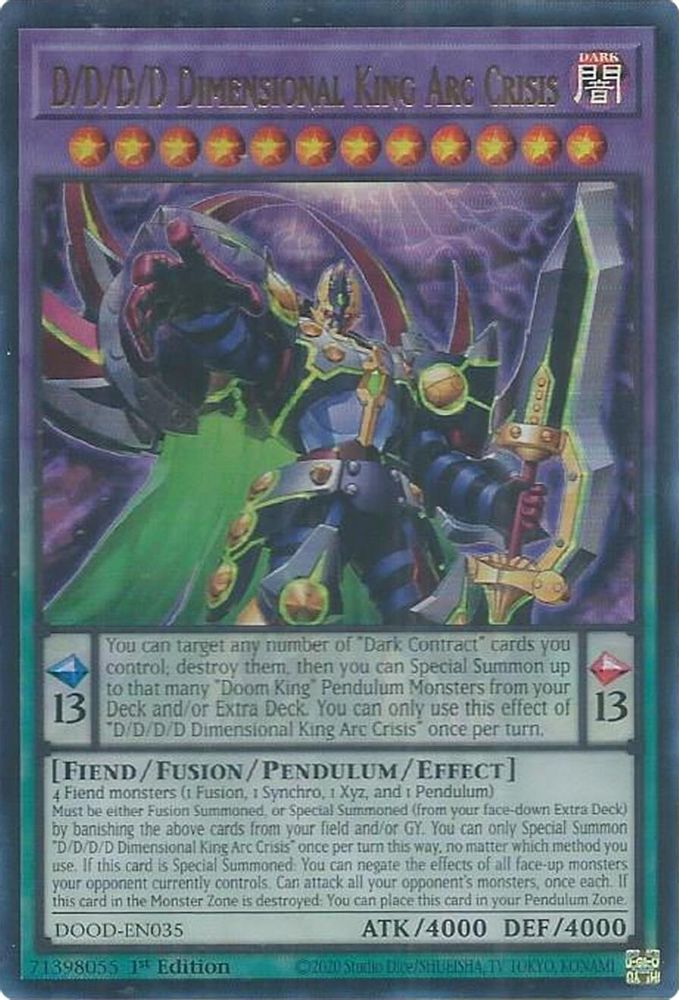 D/D/D/D Dimensional King Arc Crisis - Ultra Rare