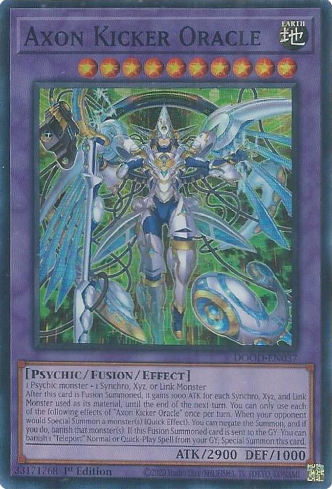 DOOD-EN037 * Axon Kicker Oracle * Super Rare * Doom of Dimensions