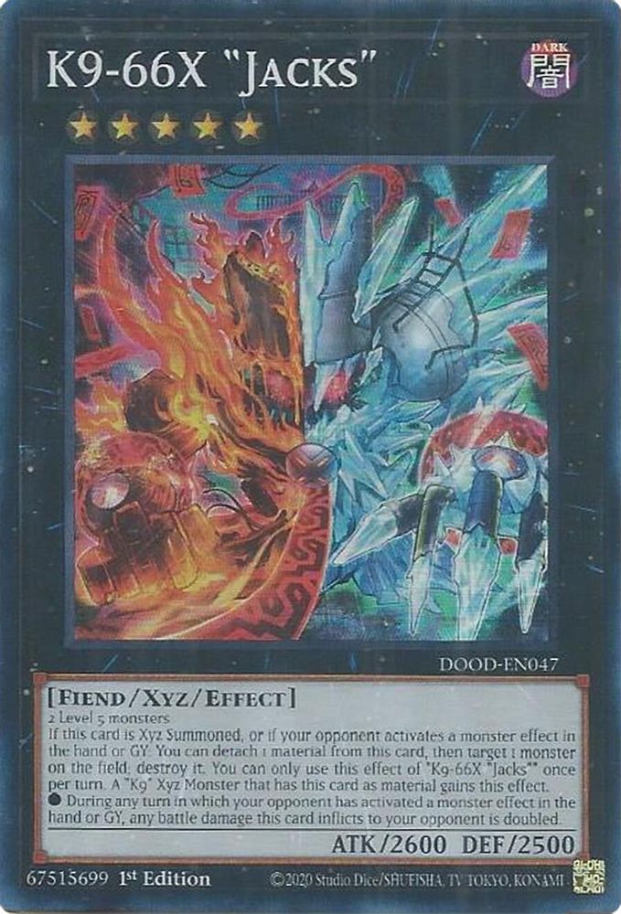 DOOD-EN047 * K9-66X "Jacks" * Super Rare * Doom of Dimensions