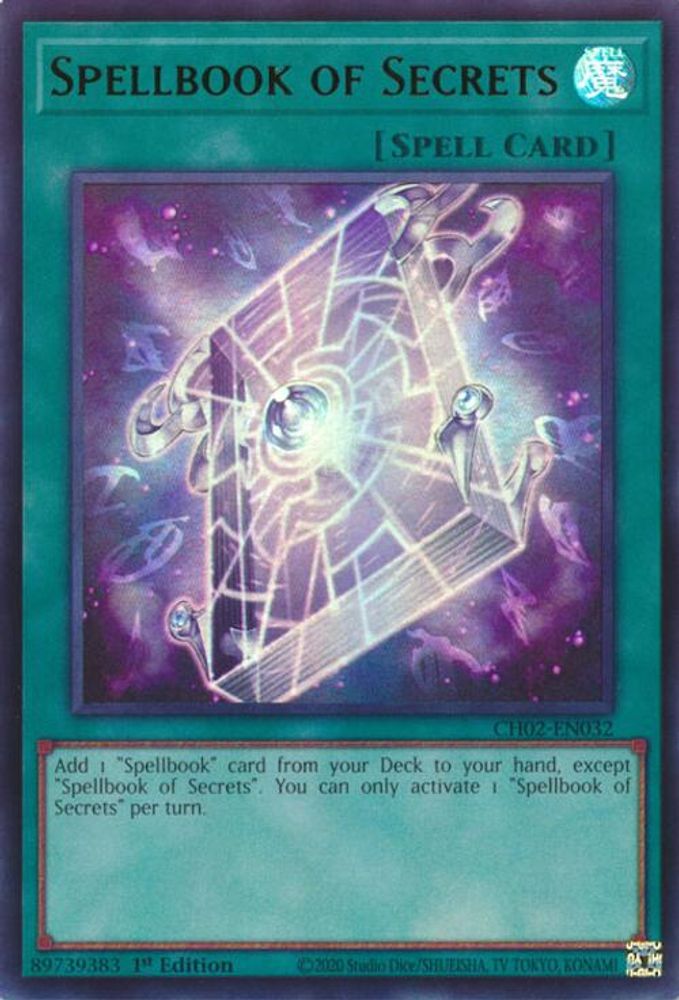 CH02-EN032 * Spellbook of Secrets * Ultra Rare * THE CHRONICLES DECK: Spirit Charmers (All-Foil Edition)