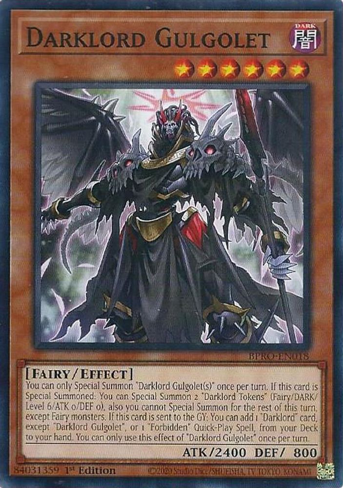 BPRO-EN018 * Darklord Gulgolet * Common * Burst Protocol