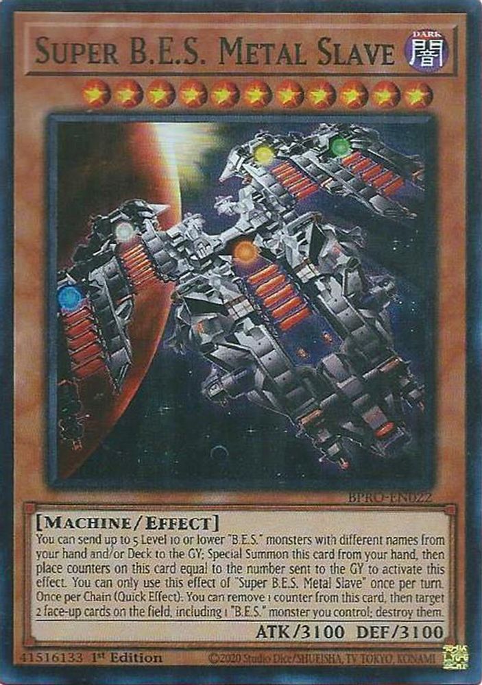 BPRO-EN022 * Super B.E.S. Metal Slave * Super Rare * Burst Protocol