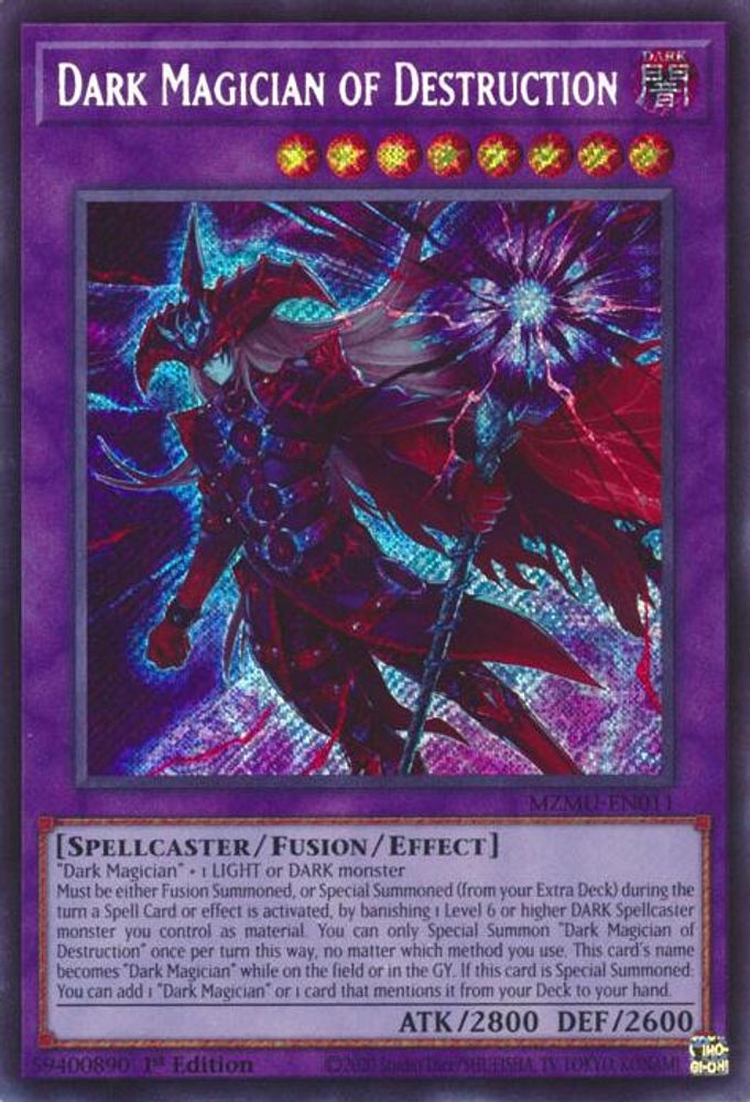 Dark Magician of Destruction * Secret Rare * MZMU-EN011