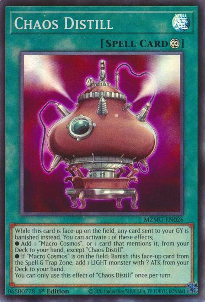 MZMU-EN026 * Chaos Distill * Super Rare * Maze of Muertos
