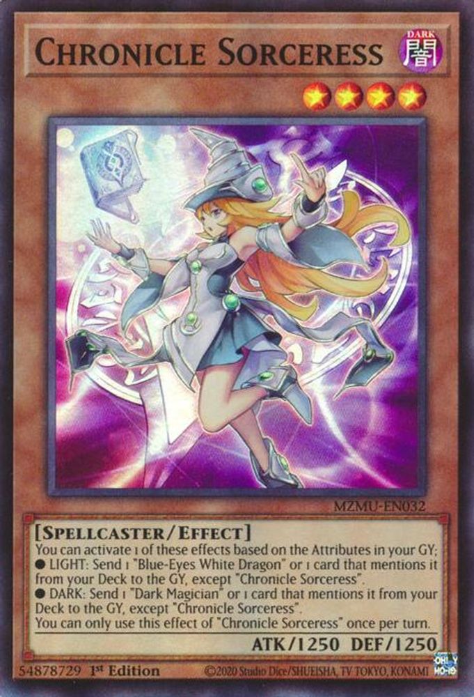 MZMU-EN032 * Chronicle Sorceress * Super Rare * Maze of Muertos