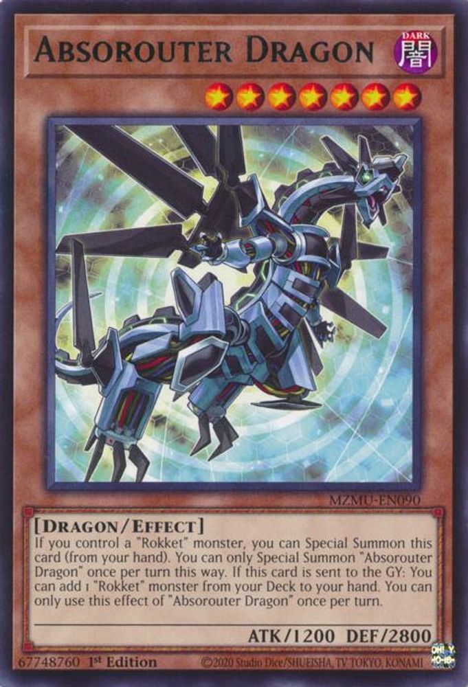 MZMU-EN090 * Absorouter Dragon * Rare * Maze of Muertos