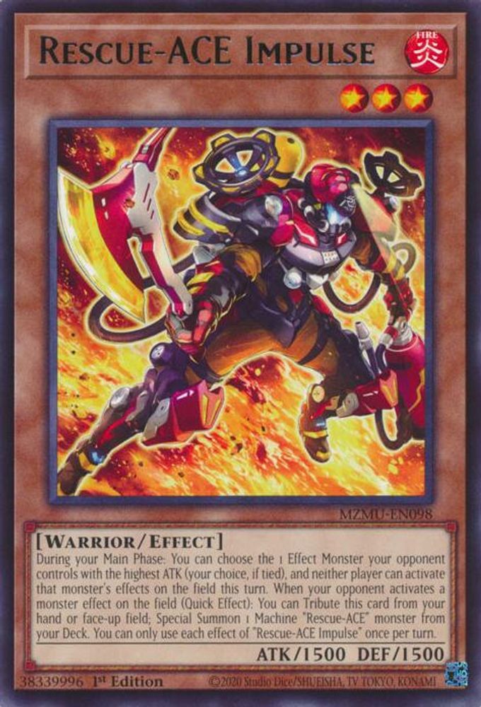 MZMU-EN098 * Rescue-ACE Impulse * Rare * Maze of Muertos