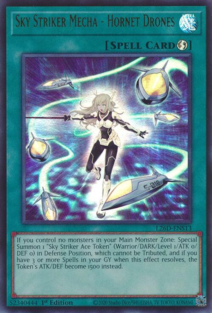 L26D-ENS13 * Sky Striker Mecha - Hornet Drones * Ultra Rare * Legendary Modern Decks 2026