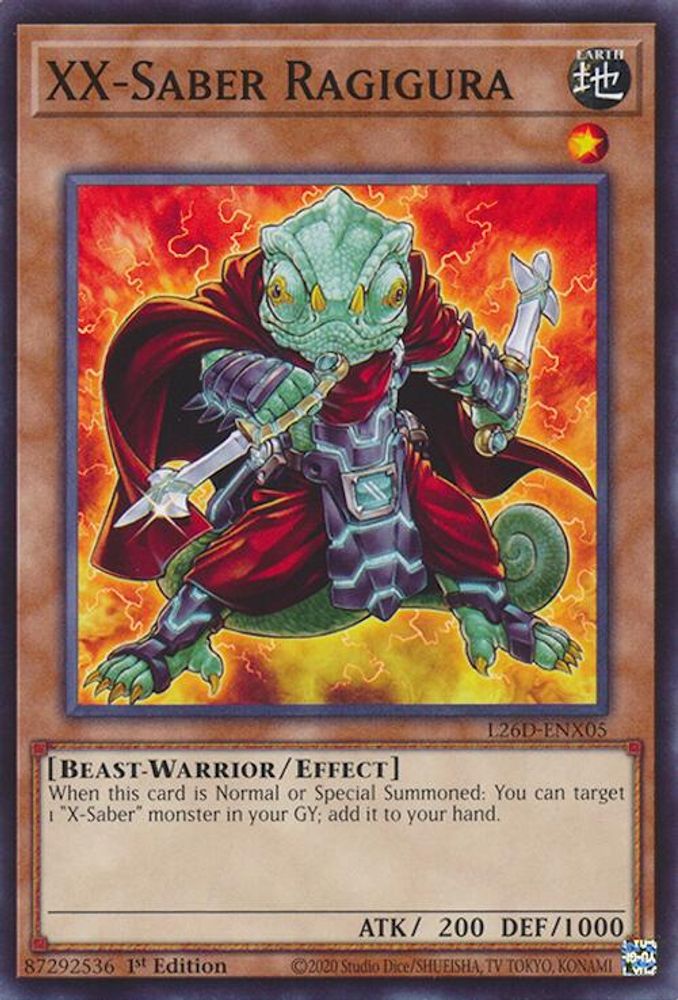 L26D-ENX05 - XX-Saber Ragigura - Common - Legendary Modern Decks 2026