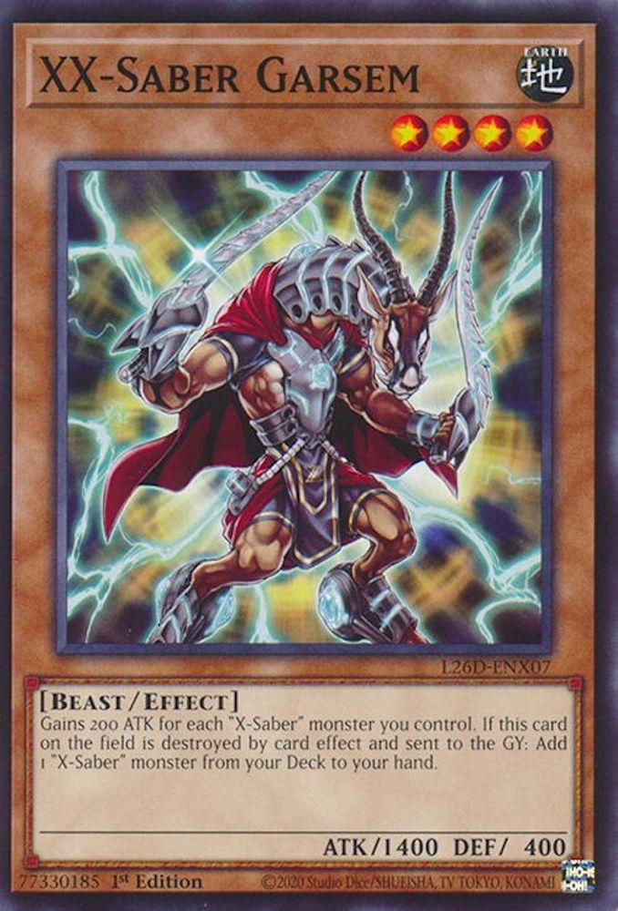 L26D-ENX07 - XX-Saber Garsem - Common / Short Print - Legendary Modern Decks 2026