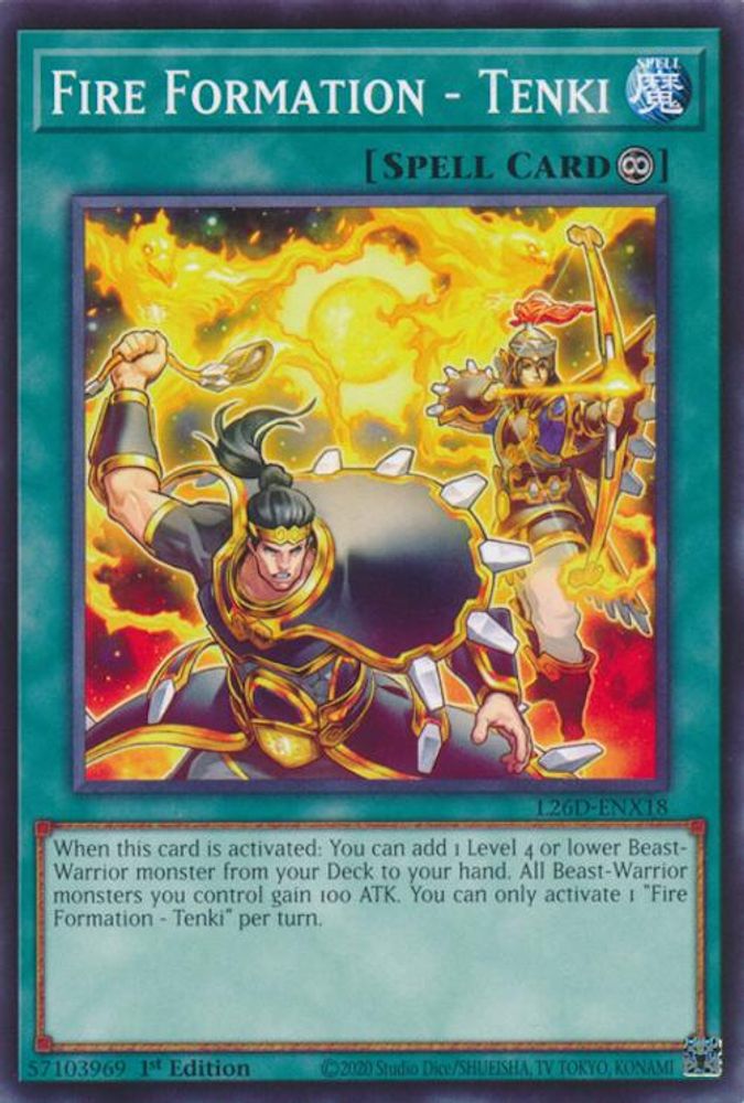 L26D-ENX18 - Fire Formation - Tenki - Common / Short Print - Legendary Modern Decks 2026