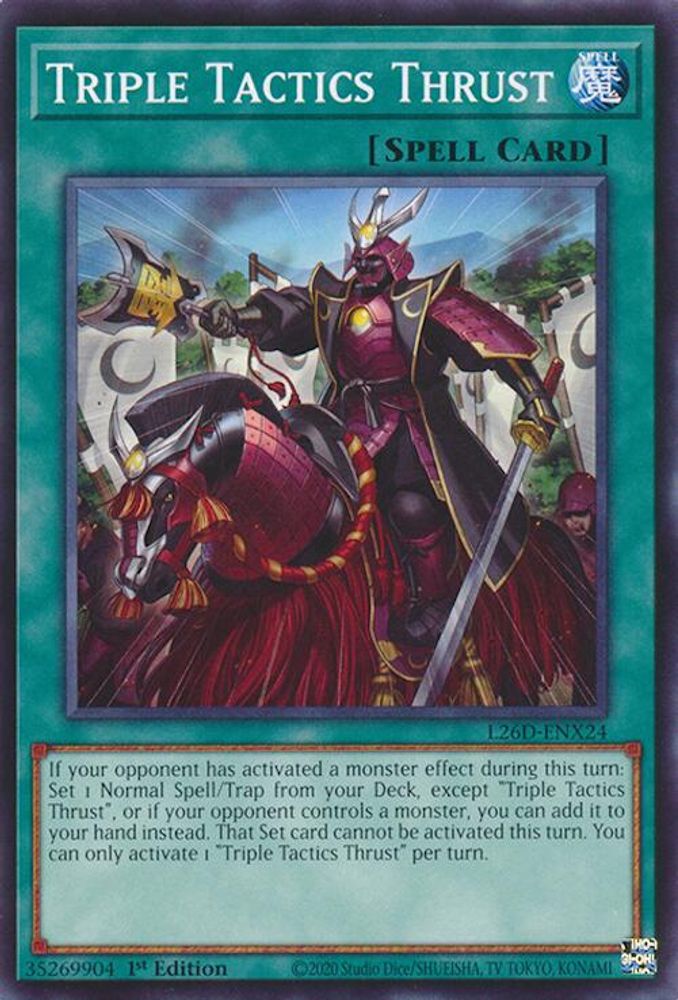 L26D-ENX24 - Triple Tactics Thrust - Common - Legendary Modern Decks 2026