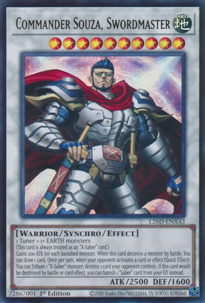 L26D-ENX42 - Commander Souza, Swordmaster - Ultra Rare - Legendary Modern Decks 2026